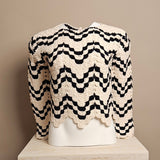 Wave Striped Knit