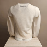 Cashmere Knit Sweater-Floral Star