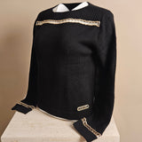 Chain-Trim Sweater
