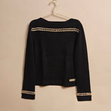 Chain-Trim Sweater