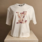 Flower Embroided T-Shirt