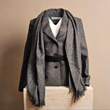 Belted Jacket with Removable Scarf