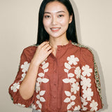 Embroidered 3/4 Shirt