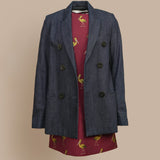 Single Breasted Denim Blazer