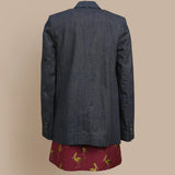 Single Breasted Denim Blazer