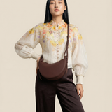 Numero Dix Textured Saddle Moon Bag