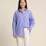 Stripped Large Cuff Shirt