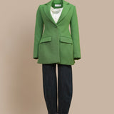 Structured Green Blazer