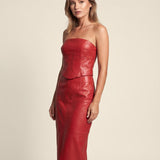 Faux leather set