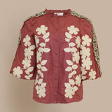 Embroidered 3/4 Shirt