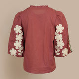 Embroidered 3/4 Shirt