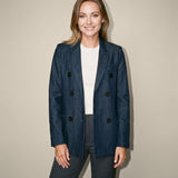 Single Breasted Denim Blazer