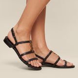 Cassandra Calfskin Slingback Sandals