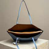 Perry Triple Compartment Light Blue Tote