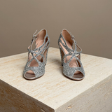 Silver Glitter Sandal