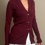 Burgundy cardigan Sweater