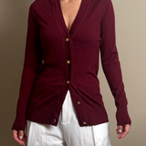 Burgundy cardigan Sweater