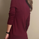 Burgundy cardigan Sweater