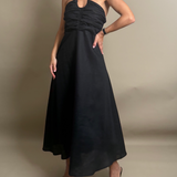 Halter Neck Dress (Small to Size-SIZE UP)
