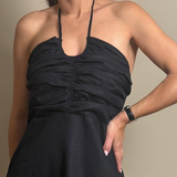 Halter Neck Dress (Small to Size-SIZE UP)