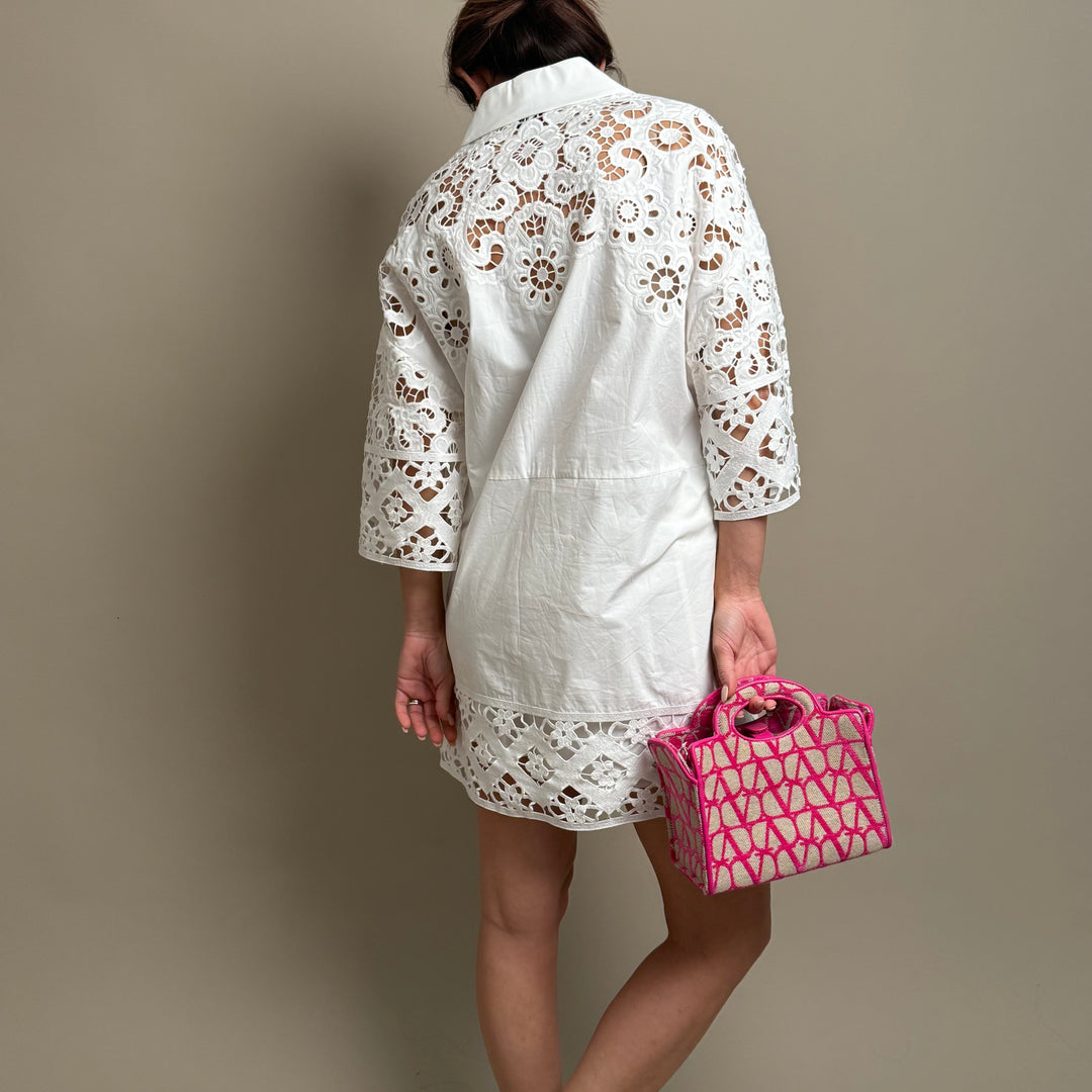 Lace Detailed Shirt Dress