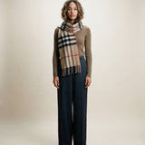 Check Cashmere Scarf