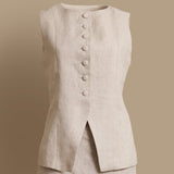 Button Down Waistcoat (Small to Size-SIZE UP)