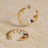 Colored Pearl Earrings