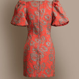 Puff Sleeve Mini Dress