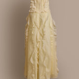Allairie Butter Yellow Ruffle Dress
