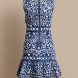 Embroidered Mini Dress