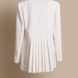 Pleated Blazer