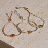 Rope Logo Slider Bracelet