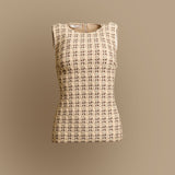 Embroidered Brocade Top