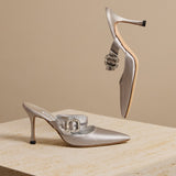 Silver Pointed Mule