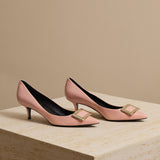 Patent Leather Buckle Pumps
