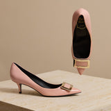 Patent Leather Buckle Pumps