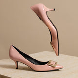 Patent Leather Buckle Pumps