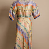Multicolor Sheer Dress
