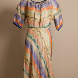 Multicolor Sheer Dress