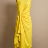 Pleated Draped Midi Dress