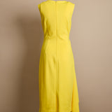 Pleated Draped Midi Dress