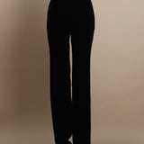 Velvet Straight-cut Trousers