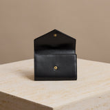 Two-tone Logo Leather Compact Wallet