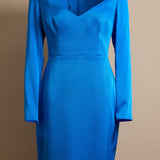 Ocean Satin Midi Dress