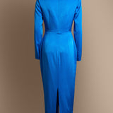 Ocean Satin Midi Dress