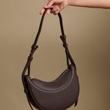 Numero Dix Textured Saddle Moon Bag
