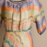 Multicolor Sheer Dress