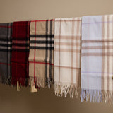 Check Cashmere Scarf
