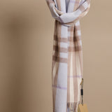 Check Cashmere Scarf